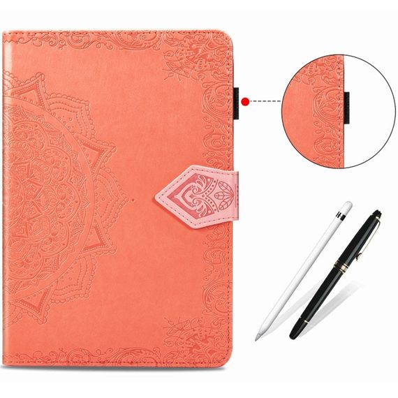 Кожаный чехол Art Case с визитницей для Samsung Galaxy Tab S7+ Оранжевый | Зображення 5
