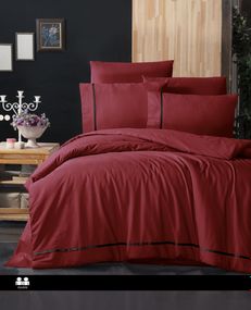 Постільна білизна First Choice Ranforce Deluxe 200 х 220 см Alisa Red