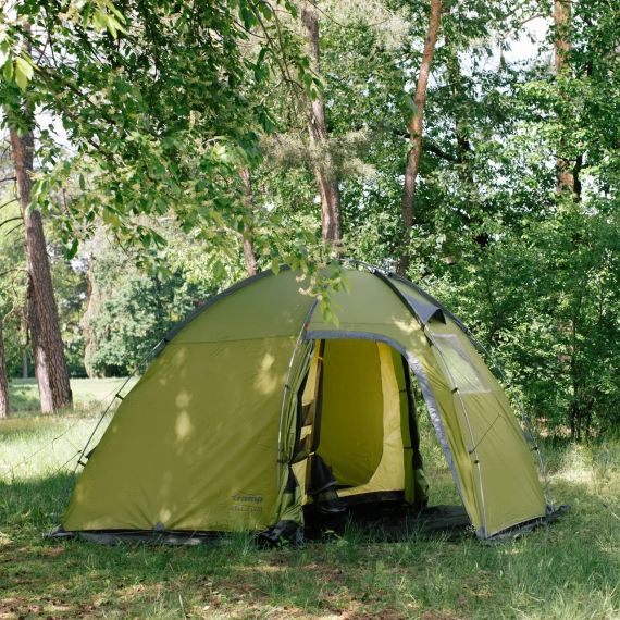 Туристична палатка Tramp Brest 3 Намет Кемпінговий з тамбуром та двома кімнатами на 3 місця Олива | Зображення 6