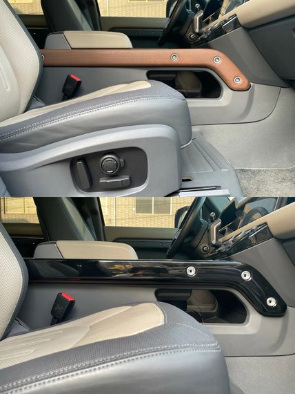 Чорні накладки в салон для Land Rover Defender 2019- рр | Зображення 4