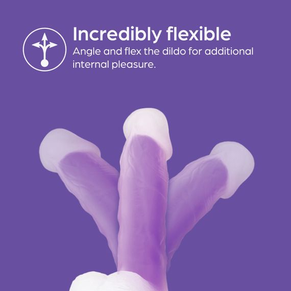 Фаллоимитатор на присоске Glorious цвет: фиолетовый, 15,2 х 4 см So Divine (Великобритания) sexstyle | Зображення 3