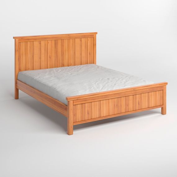 Двоспальне дерев'яне ліжко Mebigrand Вірджинія Вільха 160х190 см (MBG-3194) | Зображення 1