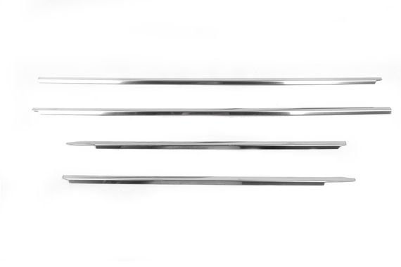 Молдинг скла (4 шт, нерж) OmsaLine - Італійська нержавійка для Toyota Hilux 2006-2015 рр. | Зображення 1