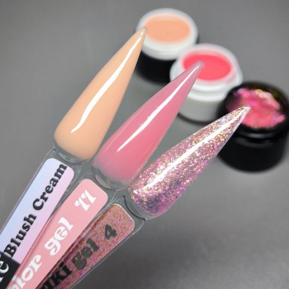 Микс гелей для наращивания ногтей №11 по 5мл (3шт)