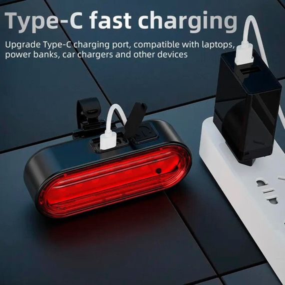 Велосипедный фонарь задний габаритный AH20-7SMD EF-89 | Зображення 1