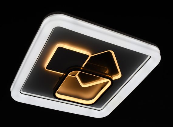 Люстра світлодіодна стельова LED світильник для квартири на стелю лед 27824 Білий 7х46х46 см. | Зображення 1