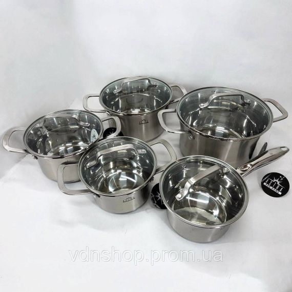 Набір каструль вищої якості, Набір посуду для електричних плит каструль для плит VQ-64 | Зображення 2