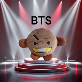 М'яка плюшева корейська іграшка печенька SHOOKY Шуки BT21 групи BTS талісман K - POP 25 см 00240
