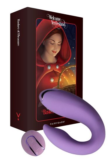 Вибратор для пар FairyGasm PleasureBerry violet, зарядный кейс, пульт ДУ Sex Aura
