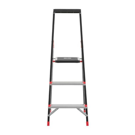 Драбина 3 сходинки, лоток для інвентарю, сталевий профіль, висота верхньої сход. 0,6 м INTERTOOL LT-0053 | Зображення 2