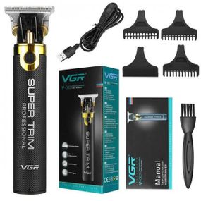 Машинка для стрижки VGR V-082 аккумуляторная беспроводная профессиональная + 3 насадки триммер для волос