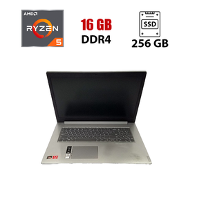 Ультрабук Б-клас Lenovo IdeaPad L340-17API / 17.3" (1600x900) TN / AMD Ryzen 5 3500U (4 (8) ядра по 2.1 - 3.7 GHz) / 16 GB DDR4 / 256 GB SSD NVMe / AMD Radeon Vega 8 Graphics / WebCam / Win 10 Lic б/в