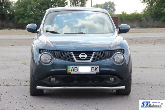 Передняя защита ST008-2 (нерж) для Nissan Juke 2010-2019 гг | Зображення 2