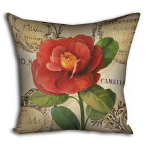 Подушка габардинова з принтом Camelia 30x30 (3P_PW047)