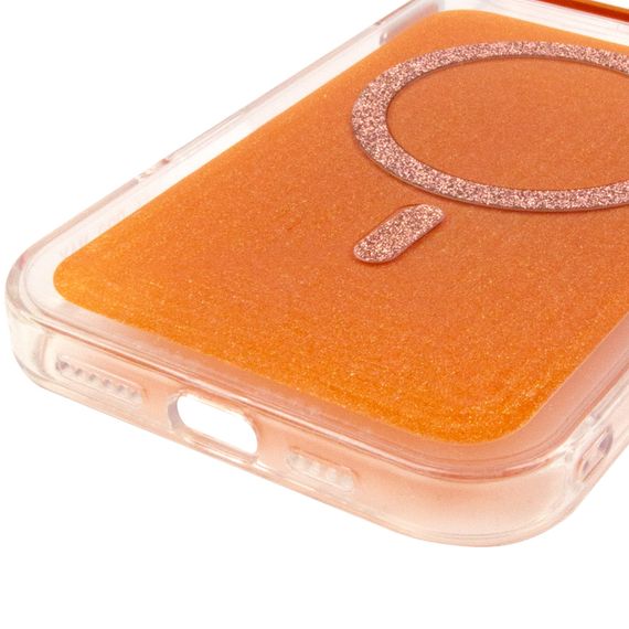 Чохол TPU+PC Jewel Sparkle with Magnetic Fit для Apple iPhone 15 (6.1") Orange Sparkle | Зображення 4