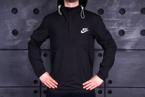 Анорак nike двоколірка чорний S L