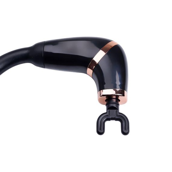 Перкуссионный ручной массажер аккумуляторный 17 Вт зарядка от USB до 3200 об/мин Черный HP-11-11B | Зображення 4