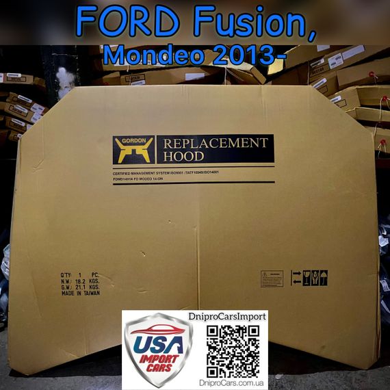 Ford Fusion, Mondeo з 2013 капот (STEEL), DS7Z16612A