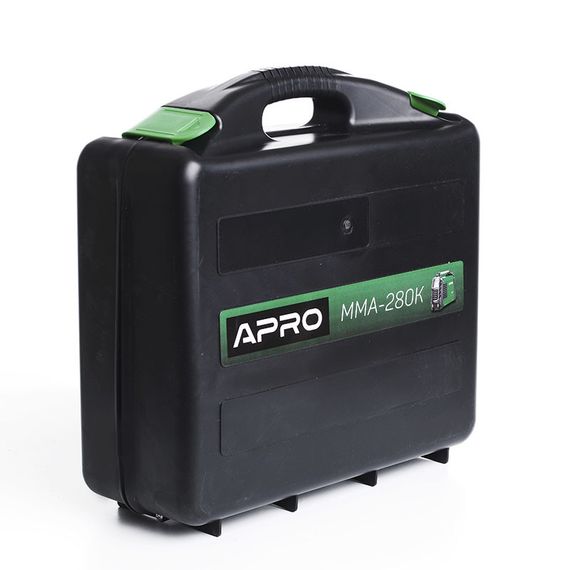Зварювальний апарат інверторний APRO MMA-280 K, ялин.5 мм, + набір кабелів, кейс 8945121 | Зображення 9