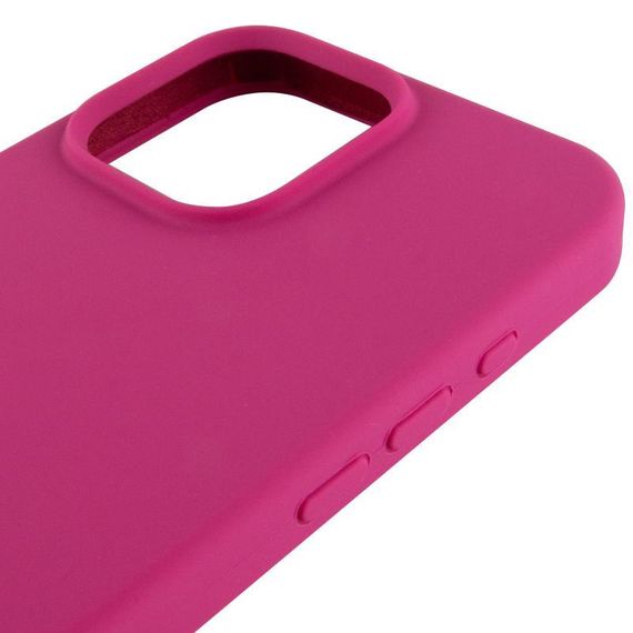 Чехол Silicone Case Full Protective (AA) для Apple iPhone 14 Pro (6.1") Малиновый / Dragon Fruit | Зображення 3