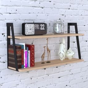 Полка настенная Loft Design PL5-68-16 дуб борас