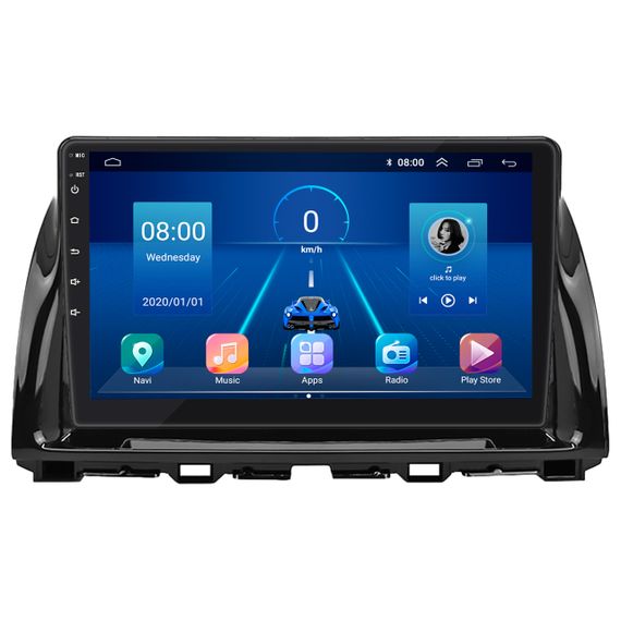 Штатна магнітола Lesko для Mazda CX-5 I 2011-2015 екран 9" 6/128Gb 4G Wi-Fi GPS Top