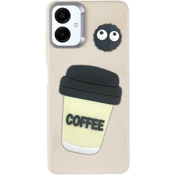 Чохол TPU Leather Toys для Samsung Galaxy A06 Coffee / Sand