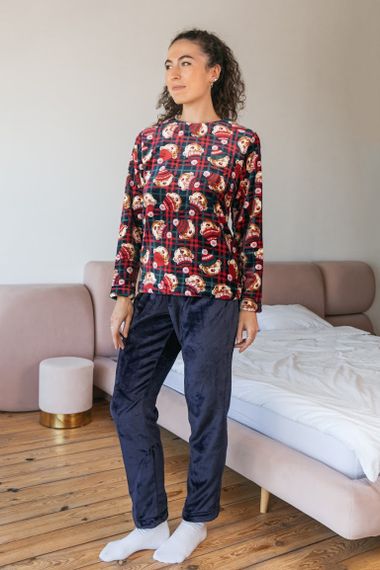 Піжама жіноча "Family look" Носи своє 52 Синій (p-12654-141733) | Зображення 5