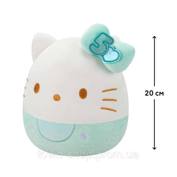 Мягкая игрушка Squishmallows – Хеллоу Китти в изумрудном (20 cm) | Зображення 1