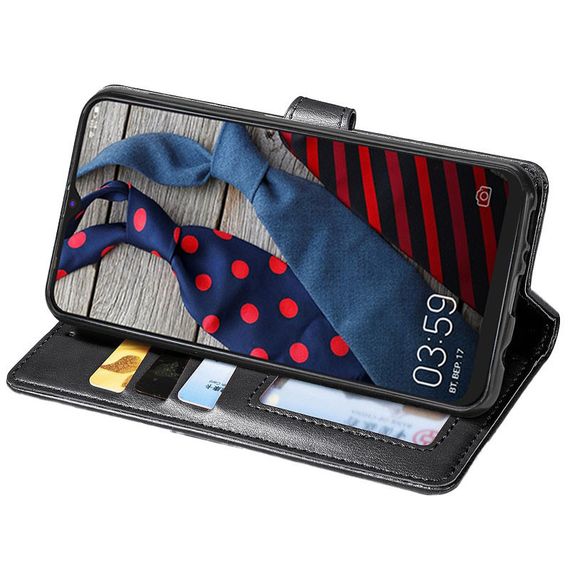 Шкіряний чохол книжка GETMAN Gallant (PU) для TECNO Spark 6 Go Чорний | Зображення 2