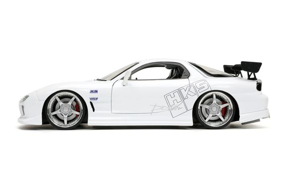Ігрова металева машинка Fast and Furious Mazda RX-7 1993 white