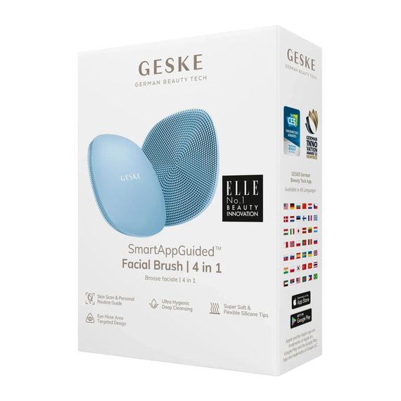 Щітка для обличчя GESKE Facial Brush 4в1 white, Блакитний | Зображення 7