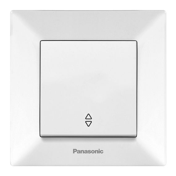 Выключатель Panasonic Arkedia Slim одноклавишный проходной,белый