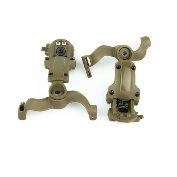 Адаптер кріплення для стрілецьких навушників “чебурашка” Койот