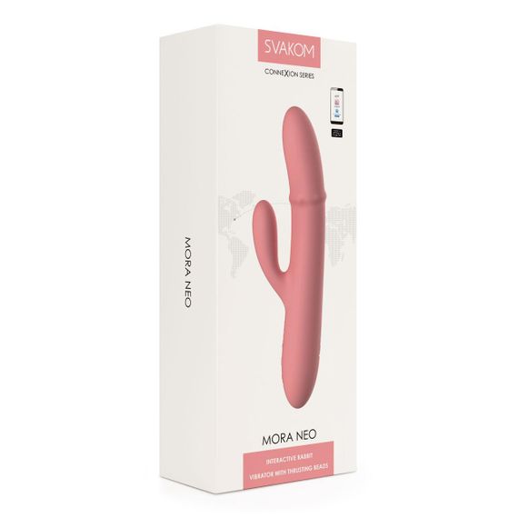 Смарт вібратор-кролик Svakom Mora Neo, 3 мотори, рухомі намистини на стовбурі sexstyle | Зображення 6