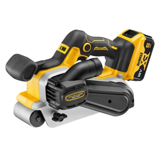 Стрічкова акумуляторна шліфмашина DeWalt з АКБ та ЗП DCW220P2 | Зображення 9