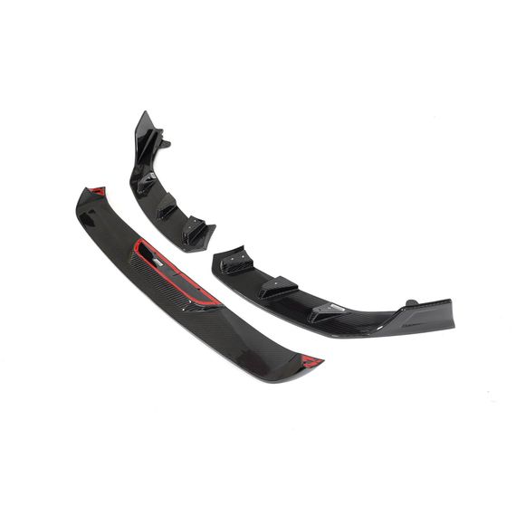 Накладка на передній бампер Lip V2 (для G87, Карбон) для BMW 2 серія G42 2021- рр | Зображення 5