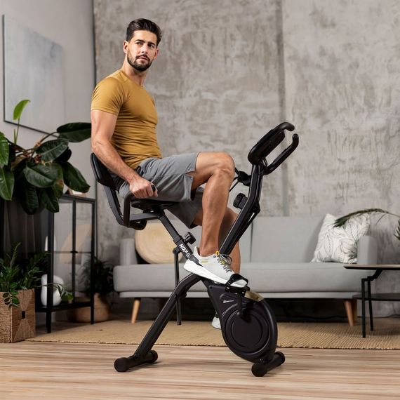 Велотренажер Hop-Sport HS-3030X Apeks X-Bike чорно-золотистий | Зображення 3