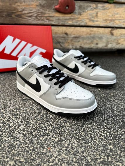 Кросівки Nike SB Dunk (gray & white) | Зображення 1