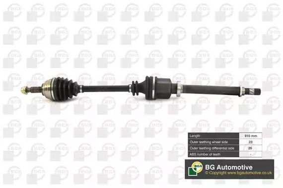 Полуось Megane II/III 1.4/1.6/1.5dCi R 03-11, BGA (DS7332RA) | Зображення 3