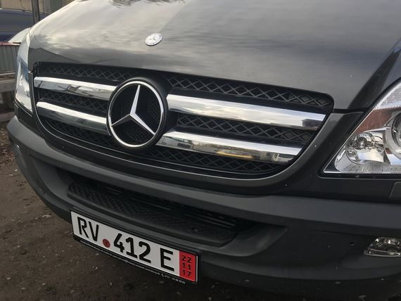 Накладки на решетку (2006-2013, нерж) OmsaLine - Итальянская нержавейка для Mercedes Sprinter | Зображення 6