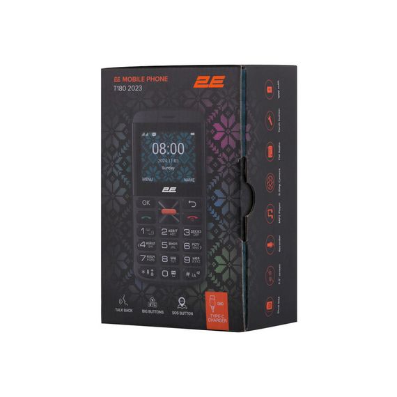 Мобільний телефон 2E T180 MAX Black (688130251051) | Зображення 9