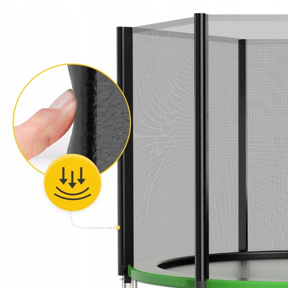 Батут із зовнішньою сіткою 4FIZJO Classic 10FT 312 см Black/Green (P-5907739314130) | Зображення 4