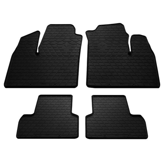 Гумові килимки (Stingray) 4 шт, Premium - без запаху гуми для Fiat Doblo II 2005-2010 рр | Зображення 3