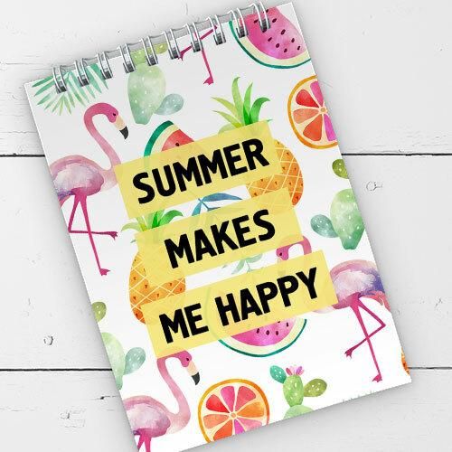 Блокнот на пружине А6 Summer makes me happy (BL6_19D025)