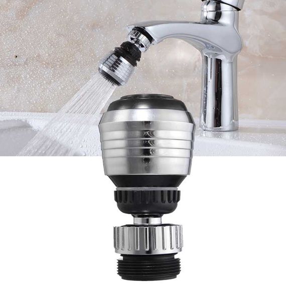 Поворотний на 360° водоощадний кран, аератор, змінний фільтр, змішана насадка, змішувач, барботер | Зображення 2