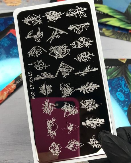 Пластина 204 для стемпинга Starlet Professional (12х6см)