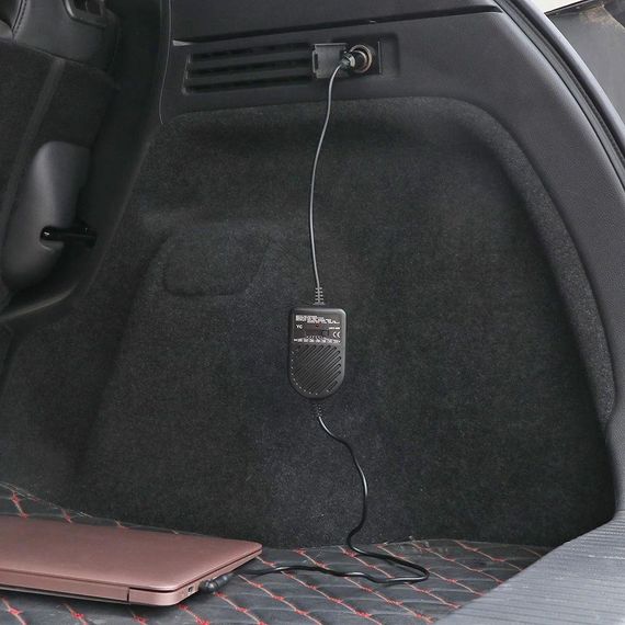 Автомобильное зарядное устройство для ноутбуков от прикуривателя + 8 штекеров, EL-80W / Универсальный блок | Зображення 1