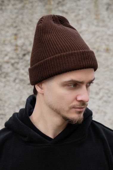 Подовжена трикотажна шапка Біні Докер Without Dominic Brown