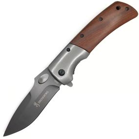 Складний ніж Browning DA62, Steel + red wood, Box